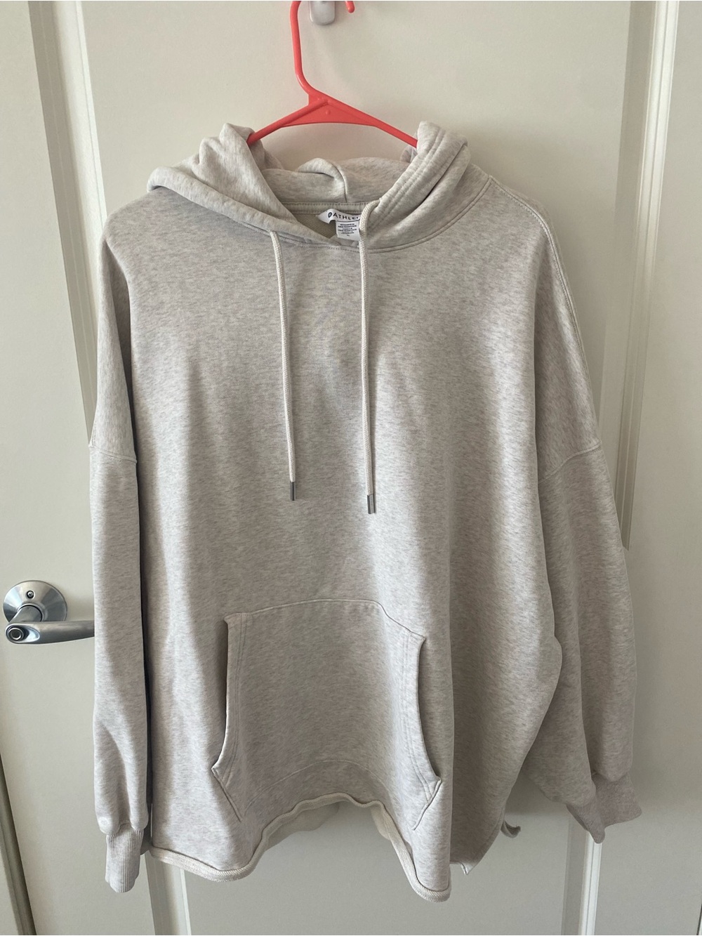 Athleta Light Gray Pullover Hoodie